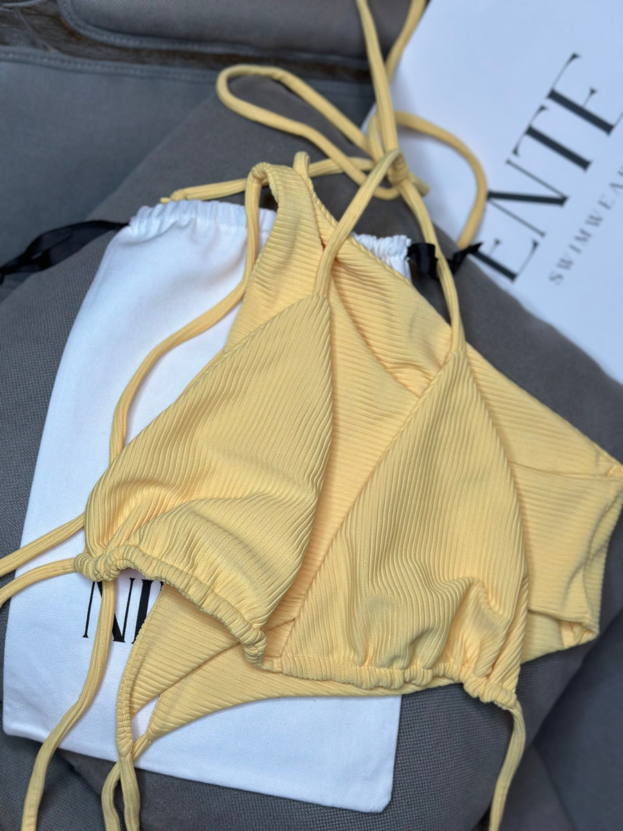 Jeckie O Classic Bikini Top -  ECO RIB ♻️Amalfi Lemon