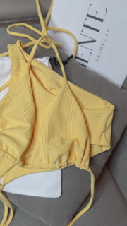 Jeckie O Classic Bikini Top -  ECO RIB ♻️Amalfi Lemon